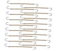 MERRYHAPY 20piezas Gomas Elásticas Cabello Unidades Gancho Doble Resistentes y Suaves Para Peinados Diarios y Cabello Grueso Albaricoque