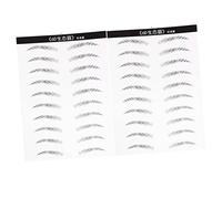 MERRYHAPY 2hojas Parche De Cejas Impermeables Simulación De Cejas Artificiales Para Mujeres Total Estándar