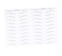 MERRYHAPY 2hojas Parches De Cejas Simuladas Impermeables Páginas Para Mujeres Cejas Artificiales De Diseño Personalizable