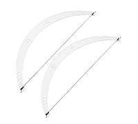 MERRYHAPY 2juegos Plantilla De Regla De Ceja Reutilizable Herramienta De De Cejas Precisa Para Diseño De Maquillaje y Microblading Kit De Accesorios De Dibujo y Medición