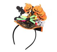 MERRYHAPY 2piezas Diadema De Halloween Sombrero De Calabaza Decorativo Para Niñas Accesorio Creativo De Fiesta Elementos De Bruja Para Disfraces y Celebraciones