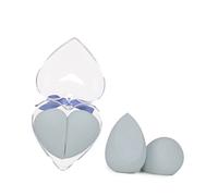 MERRYHAPY 2piezas Esponjas De Maquillaje Forma De Flocking Dual Para Seco y Húmedo Esponjas Cosméticas Para Base y Azul