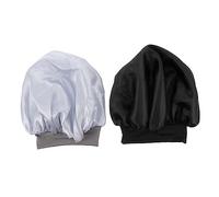 MERRYHAPY 2piezas Gorros Satin Para Dormir Banda Elástica Fácil Colocación Diseño Hermoso Protección Cabello Cómodo