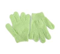 MERRYHAPY 2piezas Guantes De Ducha Exfoliantes De Nylon Manoplas Exfoliantes Suaves Para Baño Cuerpo Limpio y Masaje Talla Única Para Hombres Mujeres y Niño Niña Con Gancho Práctico Color Ve