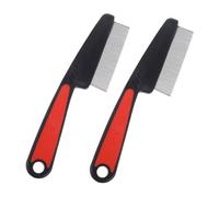 MERRYHAPY 2piezas Peine De Dientes Para Hombres y Mujeres Peine Inoxidable Anticaspa Herramienta Para Quitar La Caspa