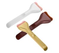 MERRYHAPY 3 Piezas Brochas para Base Líquida Pinceles Planos Ultrafinos con Cerdas Suaves de Nylon Aplicador Maquillaje para Crema y Polvo Uso Facial para Cobertura Rápida y Uniforme