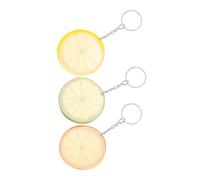 MERRYHAPY 3 Piezas Femenino Limón Simulado Ligero y Resistente Colgante para Bolsos Mochilas y Llaves