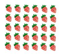 MERRYHAPY 30piezas Encantos De Uñas De Fresas Para Decoración De Manicura Accesorios Para Mujeres Diseño De Uñas Creativo y Atractivo