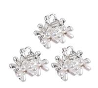 MERRYHAPY 3piezas Mini Pinzas Pelo Forma De Flor Accesorios Cabello Para Mujer Horquilla De Pasador De Pelo