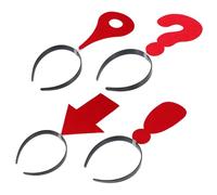 MERRYHAPY 4 piezas Diademas Elásticas con Símbolos Divertidos para y San Valentín Accesorios Cómodos y Duraderos para Mujer Fiestas Temáticas