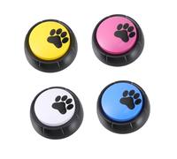 MERRYHAPY 4piezas Botones De Comunicación Grabables para Entrenamiento De Mascotas Juguetes Interactivos para Perros y Gatos para El Estrés y Mejorar La Comunicación