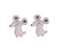 MERRYHAPY 4piezas Juguete Interactivo De Ratón De Peluche para Gatos Catnip Material Duradero y Diseño Divertido Suministros para Mascotas para Masticación y Entretenimiento