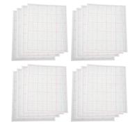 MERRYHAPY 50 Piezas Papel Xuan Semimaduro Hojas de Práctica de Pincel Papel de Arroz Artístico Blanco 20 Cuadrículas Pulpa de Bambú para Caligrafía y Pintura con Pincel, Principiantes