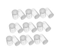 MERRYHAPY 50 Piezas Tubos Plásticos Transparentes con Caja de Almacenaje Estanca para Negativos y Pequeños Objetos Envases Reutilizables Resistentes para Joyería y Herramientas