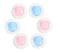MERRYHAPY 6 Piezas Aplicador de Polvo Suave para Bebés Puff Redondo para Talco Corporal Absorción Rápida y Difuminado Uniforme para Piel Sensible Infantil Fácil de Limpiar y Reutilizable