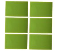 MERRYHAPY 6 Piezas Esponja Filtro para Acuario Grande Verde Almohadilla Gruesa Reutilizable para Tanque de Peces y Estanque Fácil Mantenimiento y Corte Adaptable para Filtración Biológica