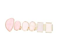 MERRYHAPY 6piezas De Mezcla De Para Uñas De Anillos De Resina Para Manicura Para Mezclar Esmaltes Pigmentos y Maquillaje y Formas Variadas