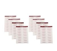 MERRYHAPY 8 Láminas De Parches Adhesivos Para Cejas Bionic Color Marrón Claro