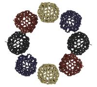 MERRYHAPY 8 Piezas Redes de Moño Elásticas para Ballet Cubre Moños Profesionales para Danza Redes de Cabello Resistentes y Reutilizables para Estilismo Rápido Competencias y Servicio