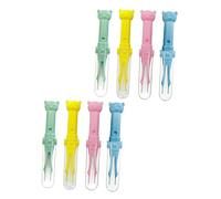 MERRYHAPY 8piezas De Limpieza Para Bebés Clip De Nariz y Oído Cuidado Infantil Diseño De Caricatura Limpieza Segura y Práctica Para Nariz y Oídos Color Aleatorio