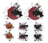 MERRYHAPY 8piezas Horquillas De Halloween Para Mujer y Niñas Accesorios De Fiesta Temática Clips De Cabello De Demonio y Murciélago Pequeños y Ligeros Para Celebraciones De Halloween