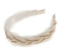 MERRYHAPY Acolchada Diadema De Organza Para Mujeres Trenzada Brillante Accesorio De Pelo