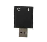 MERRYHAPY Adaptador De Sonido Estéreo USB De Aluminio Tarjeta De Sonido Externa USB con Conector para Auriculares y Micrófono para Streaming y Gaming