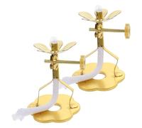 MERRYHAPY Adorno para portamechas pequeño y Exquisito, Soporte para Mecha de lámpara con Cuerda de algodón, 2 Unidades para Uso en templos y decoración del hogar