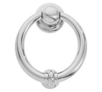 MERRYHAPY Aldaba de puerta de aleación de zinc con sonido claro y fuerte para puerta de entrada y tiendas, accesorio de seguridad europeo moderno, 1 unidad plata