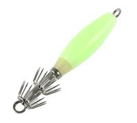 MERRYHAPY Anzuelos de Pesca Luminosos Alta Durabilidad de Acero Inoxidable Resistencia la Corrosión Color Verde, 4 Piezas para Calamares y Peces para Agua Continentales y Salada