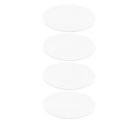 MERRYHAPY Bandeja de Espejo Redonda acrílica 15 cm 4 Piezas para centros de Mesa en Bodas y organización de Joyas con Estilo Sofisticado