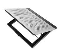MERRYHAPY Base Enfriadora y Ventilador Silencioso para Computadora Portátil de Aleación de Aluminio Ajuste de Seis Soportes Adecuado para Decoración Verano Hogar