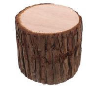 MERRYHAPY Bases de Madera para Manualidades en Forma de tocón con Corteza auténtica, portavelas funcionales Resistentes a deformación, recomendadas para decoración de Interiores y