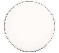 MERRYHAPY Cabezal de Batería Blanco de Doble Capa Anillo de Aluminio para Percusionistas, Parche de Tambor Instalación Conveniente y Sonido Reducido para Recambio de Percusión