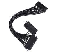 MERRYHAPY Cable de Alimentación Doble para Placa Base ATX Línea de Arranque Síncrona de Extensión de Compatible con Fuentes de Cable Negro Fácil de Instalar