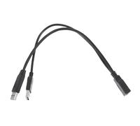 MERRYHAPY Cable USB Extensión Macho a Hembra Doble Suministro Eléctrico Reforzado para Disco Duro Portátil Accesorio de Computadora de Alta Velocidad Cable Extensor USB para