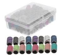 MERRYHAPY Caja De Bandas De Lijado Para Uñas Con Broca Mandril Accesorios Profesionales Para Manicura y Pedicura Bandas Para Pulir Forma y Eliminar Gel Uso Salón o Hogar