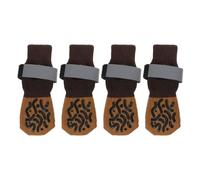 MERRYHAPY Calcetines Antideslizantes 4 Piezas para Perros con Estructura Elástica de Algodón para Estabilidad y Agarre Firme en Suelos Duros y Exteriores