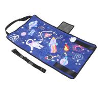 MERRYHAPY Cama de Avión para Pequeños Reposapiés Extensible Portátil Color Azul Estrella Cama de Viaje Infantil para Avión y Tren Accesorios de Asiento para Bebés