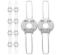 MERRYHAPY Clip de resorte para portalámparas 10 unidades, abrazaderas metálicas galvanizadas para pantallas de lámparas de pie y techo, soporte seguro con función anticaída para iluminación