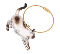 MERRYHAPY Colgante para Bigotes De Mascota Almacenamiento De Pelo De Mascota Llaveros Divertidos De Gato Soporte para Pelo De Llavero Rellenable De De Gato