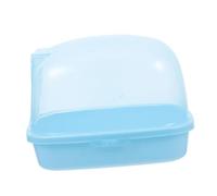 MERRYHAPY Contenedor para Baño de Arena para Hámster y Chinchilla Caja de Baño Transparente de Plástico Abs Resistente Diseño Multiuso para Pequeños Roedores Fácil de Limpiar y Seguro para