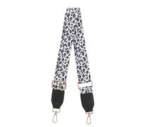 MERRYHAPY Correa de Poliéster y Aleación de Repuesto Bolso Estampado de Leopardo para Ajustable Resistente al Desgaste Decoloración, Hebillas Colgantes para Bolsos Bandolera