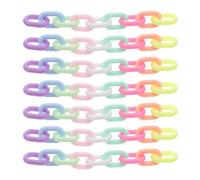 MERRYHAPY de Eslabones de Cadena Acrílicos Superficie Lisa y Seguro 200 Piezas Conectores Rápidos y Accesorios de Cadena Plástico para Manualidades DIY