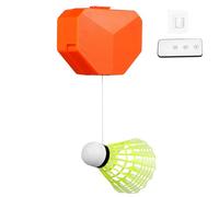 MERRYHAPY Entrenador en Color Entrenamiento en Casa Interiores Aleatorio de Bádminton Portátil Rebote Automático, Ángulo Ajustable Diseño Adhesivo para Práctica Individual Color Aleatorio
