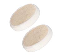 MERRYHAPY Esponja de Ducha Vegetal Exfoliante Ovalada 2 Unidades Tamaño Mediano Color Beige Natural para Piel Sensible Uso Corporal Baño y Spa