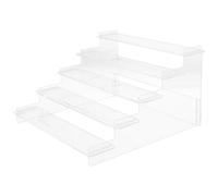MERRYHAPY Estante de Exhibición Perfume Stand de Acrílico Transparente Diseño Escalonado Multilayer para Exhibir Perfumes y Joyas en Mesa de Tocador