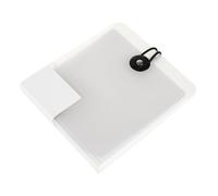 MERRYHAPY Estuche CD Transparente Capacidad Bolsa Almacenamiento Dvd Portátil Ligero Protector CD Dvd con Diseño de Broche Organizador Compacto para Viajes y Hogar