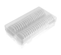 MERRYHAPY Estuche Porta Cápsulas para Monedas Junta Protectora, Caja Organizadora de Plástico Transparente para Guardar Monedas y Colección Numismática