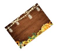 MERRYHAPY Fondo de Fotografía de 150 X 90 CM Estampado de Calabazas y Flores para Otoño y Halloween Tela para Fotografía de Calabaza Fondo Decorativo para Estudio Fotográfico Material